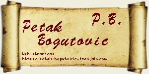 Petak Bogutović vizit kartica